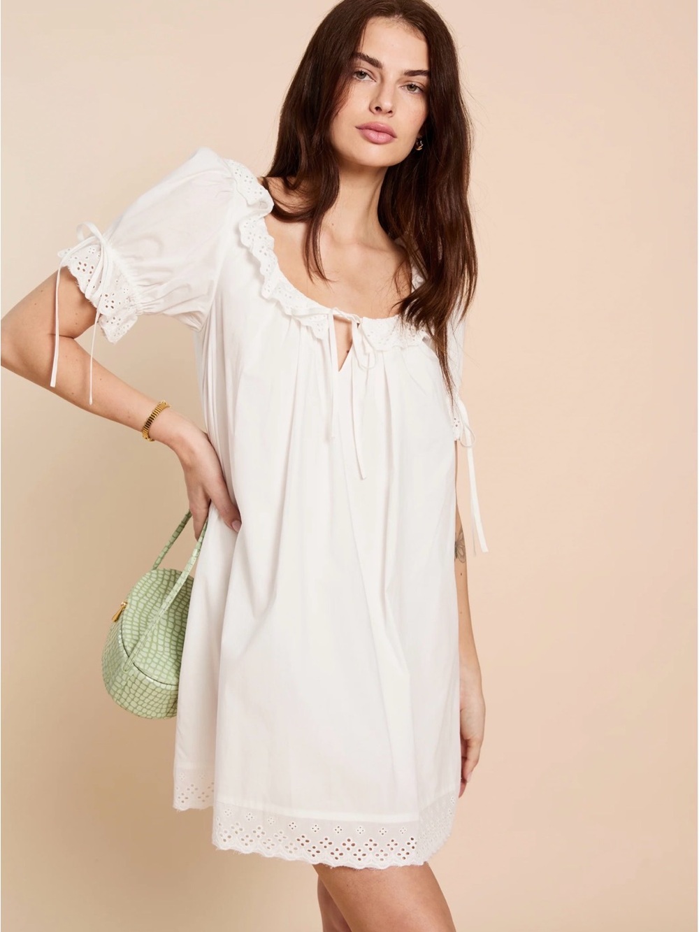 Few Moda | Kourt | Juliet Cotton Eyelet Trim Dress